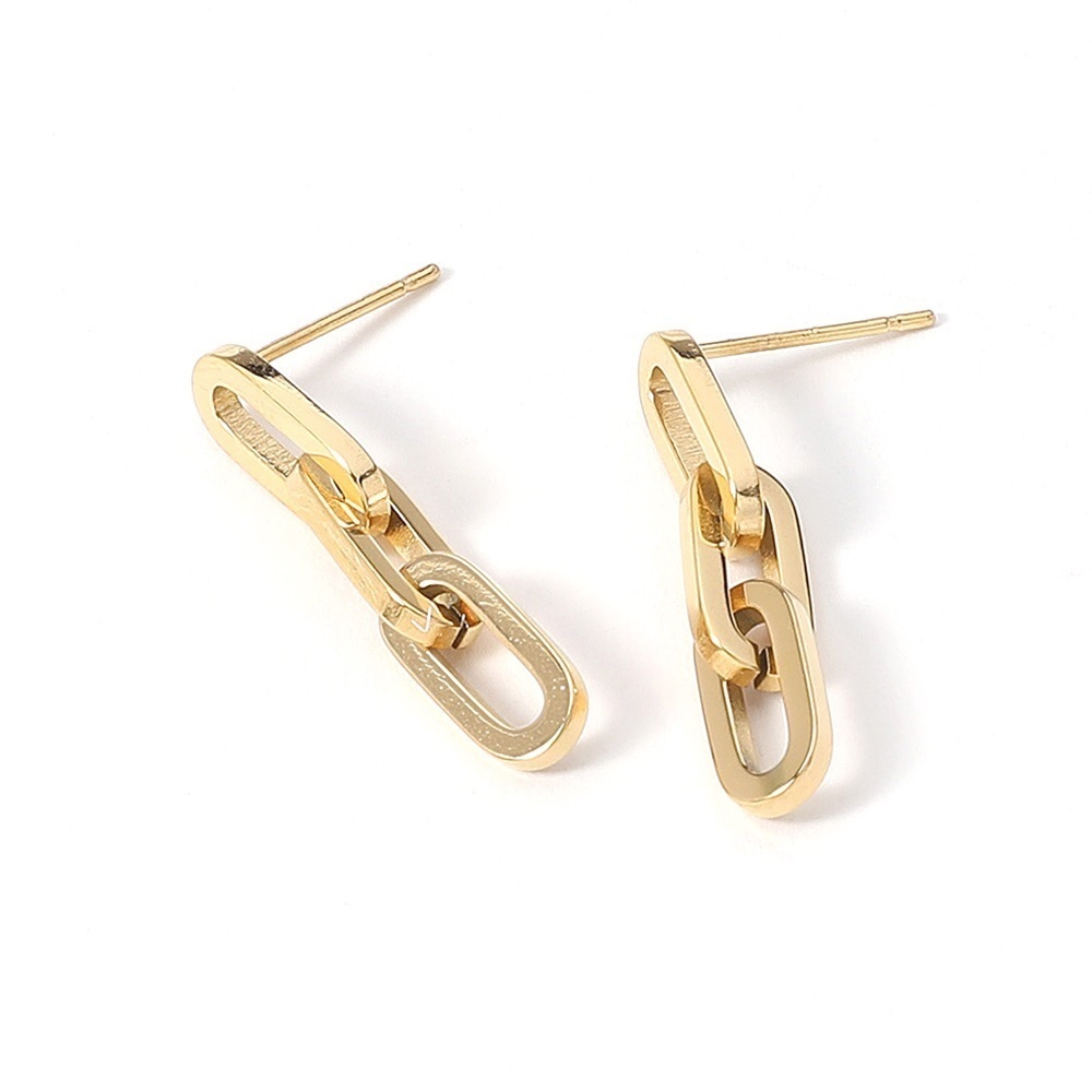18K Gold Dipped Stainless Steel Earrings